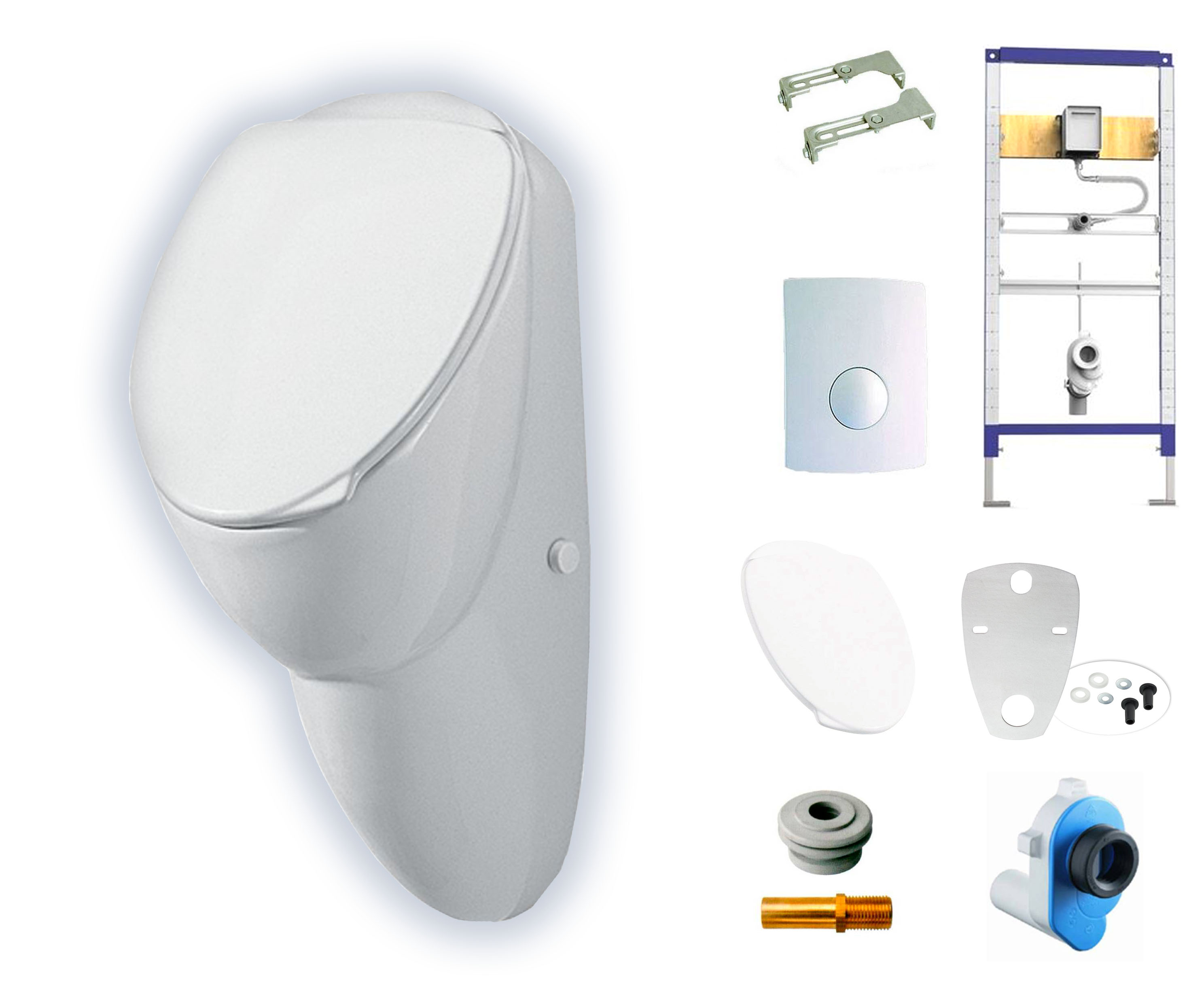 Urinal mit Deckel Ideal Standard Privo mit passenden Zubehör zur Auswahl K553501